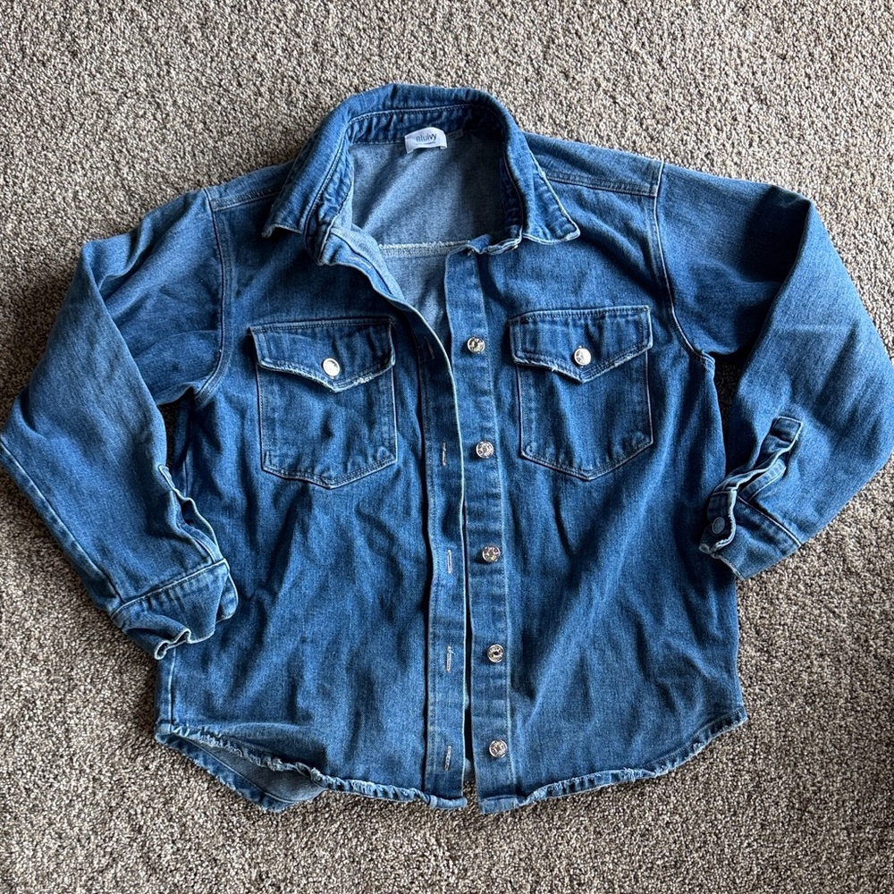 Blue Denim Button-Up Shirt